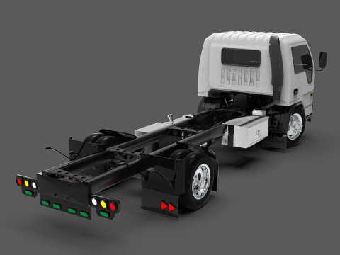 JAC 1045 Truck low-poly 3D Model