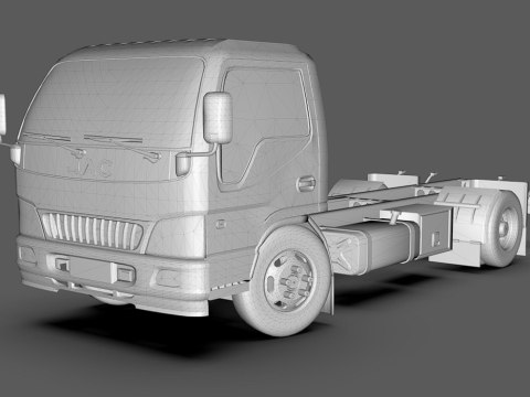 JAC 1045 Truck low-poly 3D Model