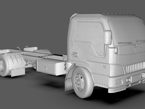 JAC 1045 Truck low-poly 3D Model