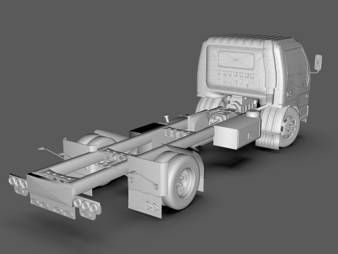 JAC 1045 Truck low-poly 3D Model