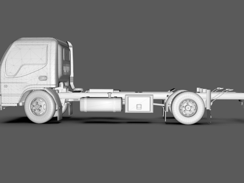 JAC 1045 Truck low-poly 3D Model