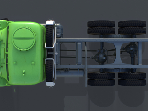 PV3S Truck Civilian Platform 3Dモデル