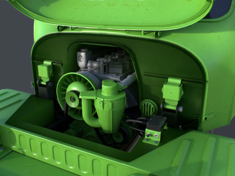 PV3S Truck Civilian Platform 3Dモデル