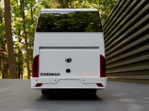 Luxury bus full texture and game ready model 3Dモデル