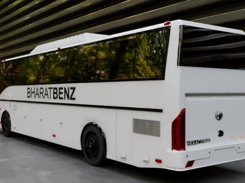 Luxury bus full texture and game ready model 3Dモデル