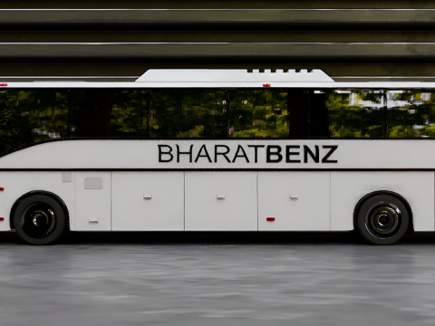Luxury bus full texture and game ready model 3Dモデル