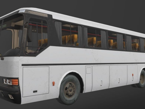 Mercedes-Benz MB O-371R 1989 Coach Bus Modelo 3D