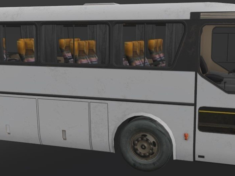 Mercedes-Benz MB O-371R 1989 Coach Bus Modelo 3D