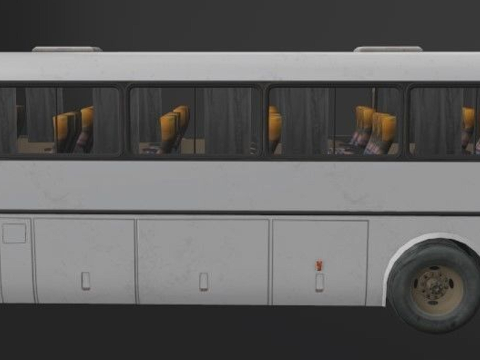 Mercedes-Benz MB O-371R 1989 Coach Bus Modelo 3D