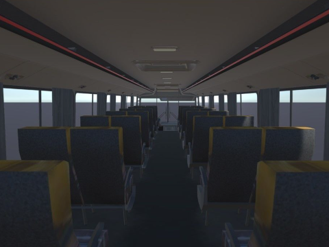Mercedes-Benz MB O-371R 1989 Coach Bus Modelo 3D