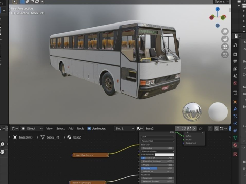 Mercedes-Benz MB O-371R 1989 Coach Bus Modelo 3D