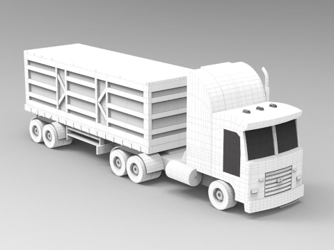 Transport Truck 3D Modell