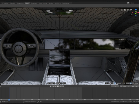 Brandless Small 4 Door Hatchback Model 3D