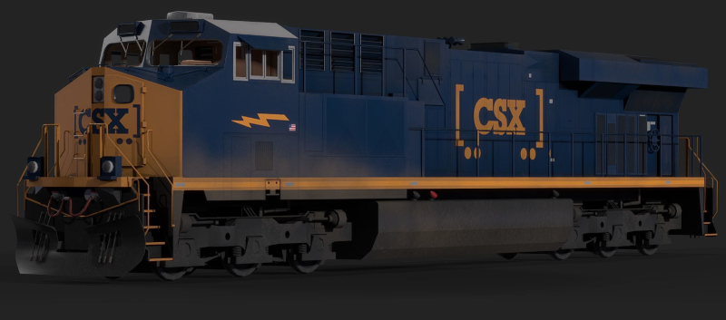 ES44AC 3D Model .c4d .max .obj .3ds .fbx .stl .blend 