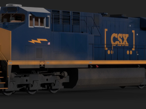 ES44AC Modello 3D