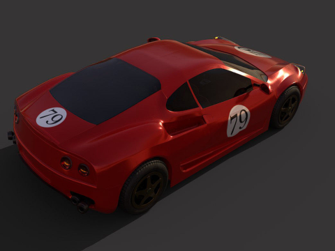 RaceCar ferrari italia 3D Model
