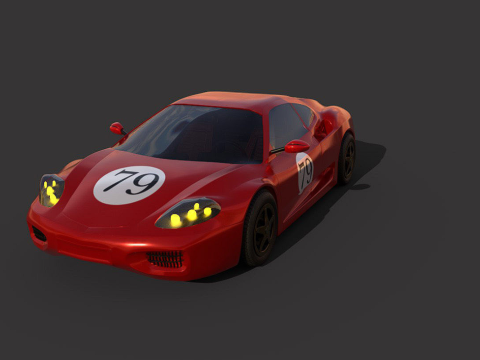 RaceCar ferrari italia 3D Model