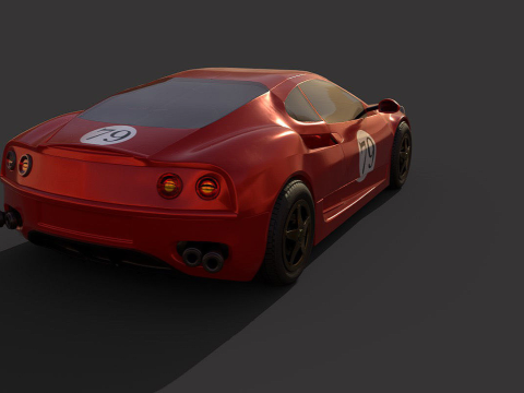 RaceCar ferrari italia 3D Model