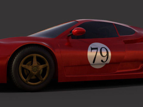 RaceCar ferrari italia 3D Model