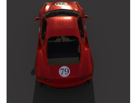 RaceCar ferrari italia 3D Model