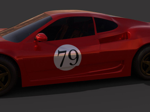 RaceCar ferrari italia 3D Model