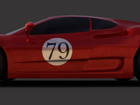 RaceCar ferrari italia 3D Model