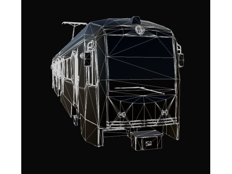 Light Rail Train Kinki Sharyo P3010 3Dモデル