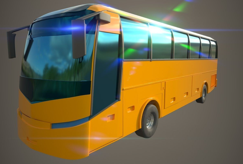 Volvo bus Modelo 3D .c4d .max .obj .3ds .fbx .stl .blend