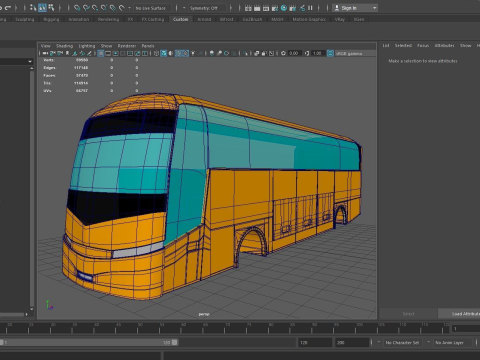 Volvo bus Modelo 3D