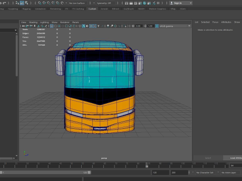 Volvo bus Modelo 3D