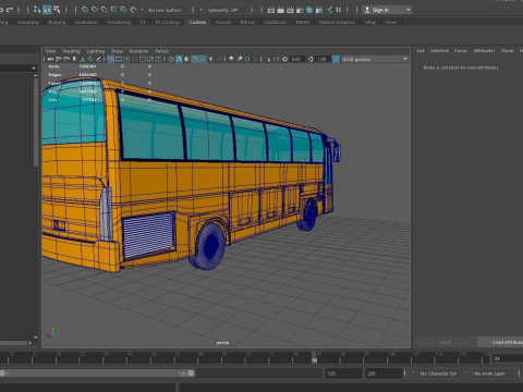 Volvo bus Modelo 3D