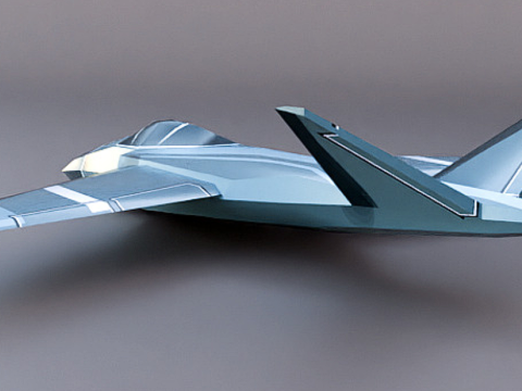 Lowpoly textured jet Modèle 3D