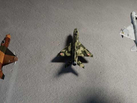 MIG-21 Fishbed 3Dモデル