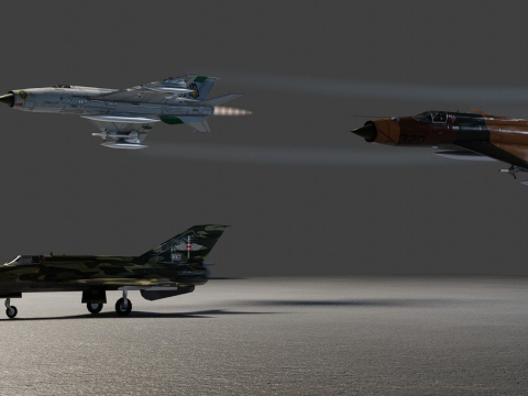 MIG-21 Fishbed 3Dモデル