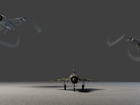 MIG-21 Fishbed 3Dモデル
