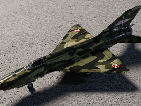 MIG-21 Fishbed 3Dモデル