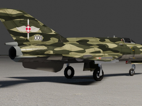 MIG-21 Fishbed 3Dモデル