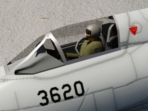 MIG-21 Fishbed 3Dモデル