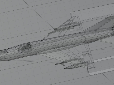 MIG-21 Fishbed 3Dモデル