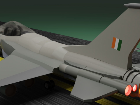 Indian Fighter Jet 3D Model