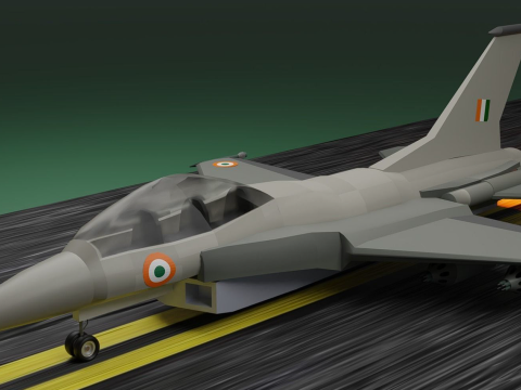 Indian Fighter Jet 3D Model