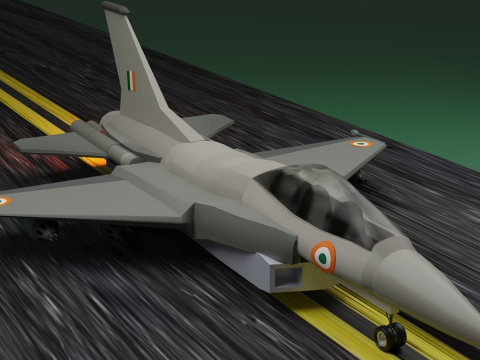 Indian Fighter Jet 3D Model