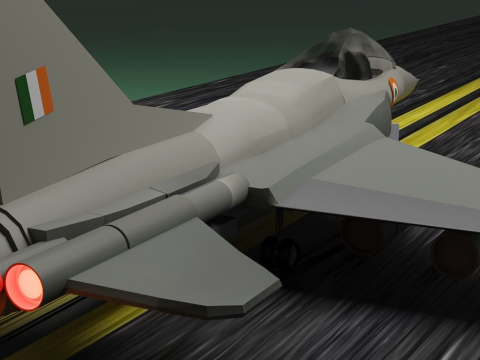 Indian Fighter Jet 3D Model