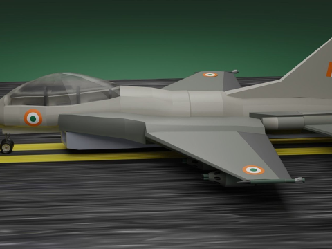 Indian Fighter Jet 3D Model
