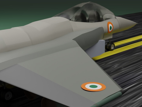 Indian Fighter Jet 3D Model