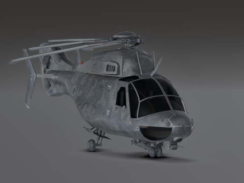 Millitary Helicopter - Photorealistic 3D 模型