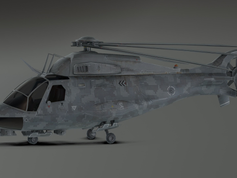 Millitary Helicopter - Photorealistic 3D 模型