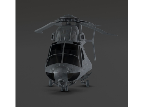 Millitary Helicopter - Photorealistic 3D 模型