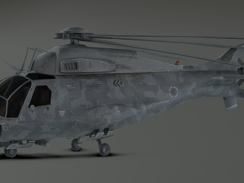 Millitary Helicopter - Photorealistic 3D 模型
