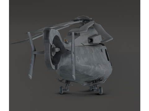 Millitary Helicopter - Photorealistic 3D 模型